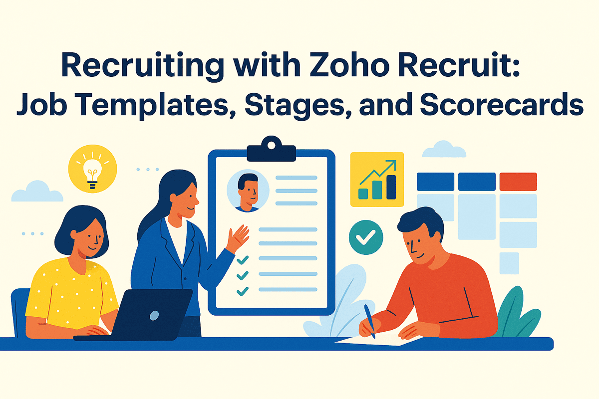 RECRUITING WITH ZOHO RECRUIT: JOB TEMPLATES, STAGES, AND SCORECARDS